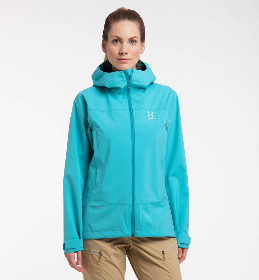 Haglöfs Womens Spate Windbreaker Blue New Zealand 19740CUQF